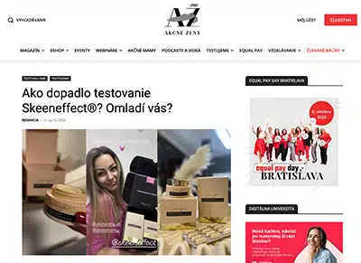 Ako dopadlo testovanie Skeeneffect®? Omladí vás?